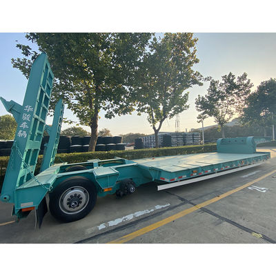 3 Axles Lowbed Trailer with Mechanical Suspension CIMC HUAJUN Stock