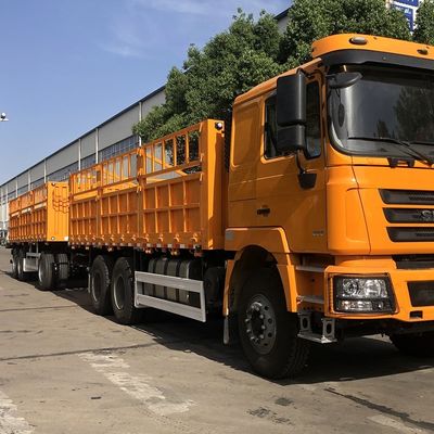 Top Design CIMC HUAJUN Stake Cargo Trailer with Double Box Fence Semi Trailer