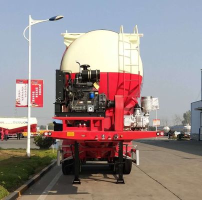 Mineral Powder Transport 3 Axles 45cbm Cement Semi Trailer Tank Truck with Fuwa Axle