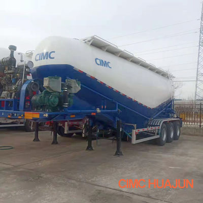Mineral Powder Transport 3 Axles 45cbm Cement Semi Trailer Tank Truck with Fuwa Axle