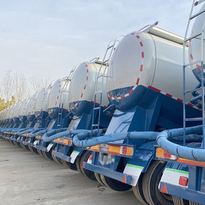 Mineral Powder Transport 3 Axles 45cbm Cement Semi Trailer Tank Truck with Fuwa Axle