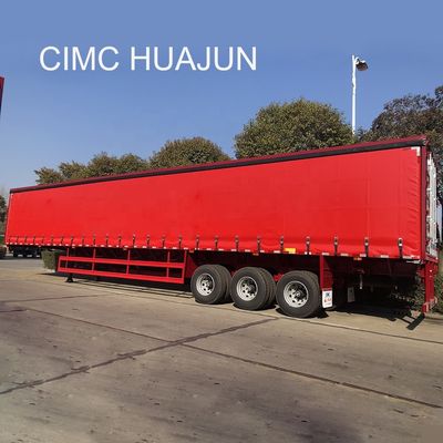 13750*2550*3850mm CIMC HUAJUN 3 Axles T700/Q345 Steel Cargo Transport Box Trailer 2021