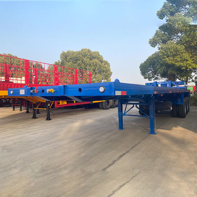JOST Two-Speed Landing Gear 3 Axles 40ft Container Flatbed Semi Truck Trailers in Africa