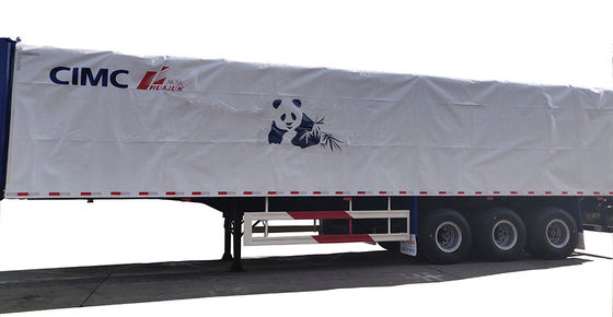 Truck Trailer 13000 * 2500 * 3320 Steel q345 Steel for I-beam CIMC HUAJUN Curtain Side Semi Trailer