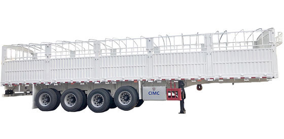 CIMC HUAJUN 60 Ton High Side Board Fence Semi Transport Trailer with CE Certification