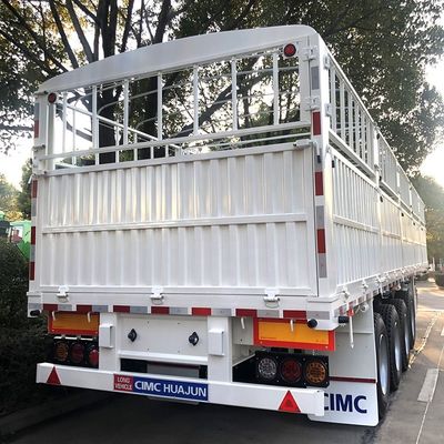CIMC HUAJUN 60 Ton High Side Board Fence Semi Transport Trailer with CE Certification