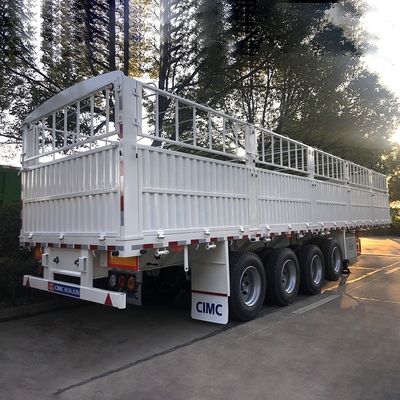 CIMC HUAJUN 60 Ton High Side Board Fence Semi Transport Trailer with CE Certification