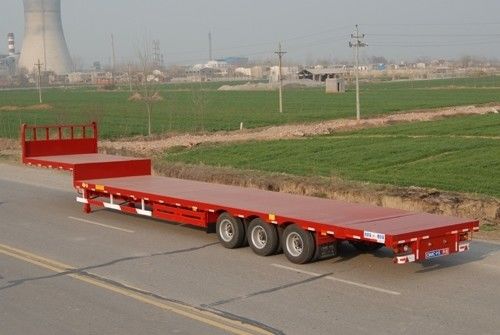 20 to 100 Ton Max Payload Steel 3 Axles Lowbed Semi Trailer for Heavy Equipment Transport