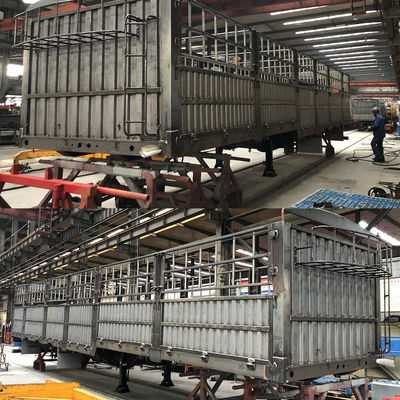 60 Ton Truck Trailer Fence Stake Cargo Semi Trailer for Cargo Transport by CIMC HUAJUN