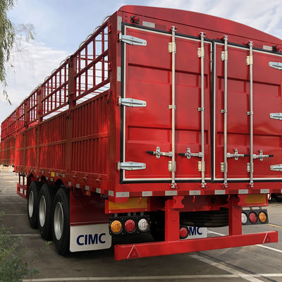 60 Ton Truck Trailer Fence Stake Cargo Semi Trailer for Cargo Transport by CIMC HUAJUN