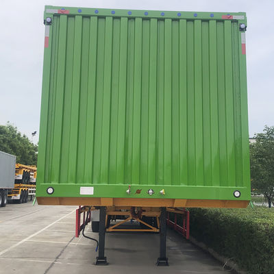 10.00R20/ 11.00R20/ 12R22.5 Tires 60 Ton Van Semi Trailer with Dual Line Braking System