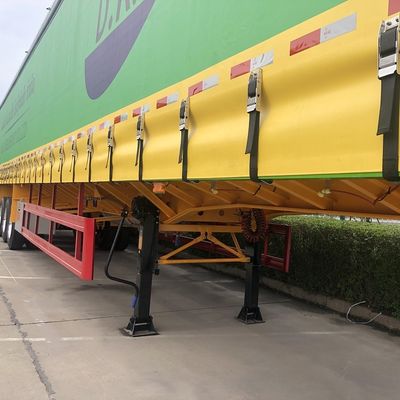 10.00R20/ 11.00R20/ 12R22.5 Tires 60 Ton Van Semi Trailer with Dual Line Braking System