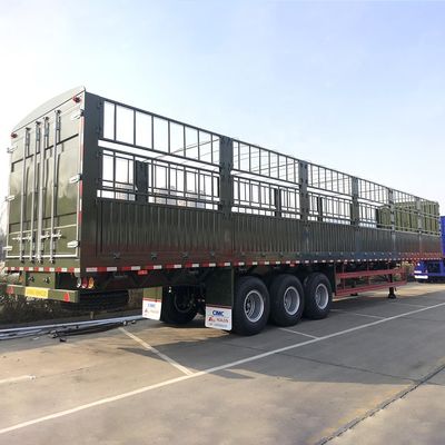CIMC HUAJUN 3 Axles Cargo Truck Trailer Sales Tare Weight 7.5 Ton 13000*2500*3650mm