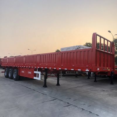 CIMC HUAJUN 2021New 3 Axles Cargo Transport Semi Trailer for Truck Capacity 60 Tons