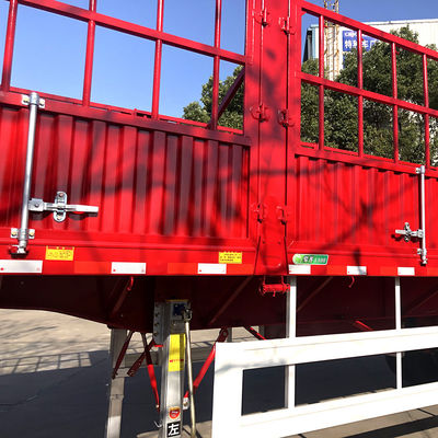 Truck Trailer Customers Optional Tri-axle Transport Cargo Goods Curtain Fence Semi Trailer