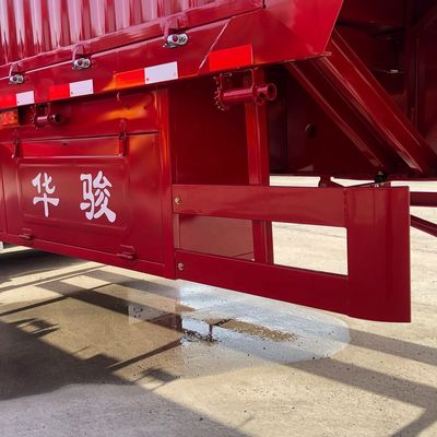 Truck Trailer Customers Optional Tri-axle Transport Cargo Goods Curtain Fence Semi Trailer