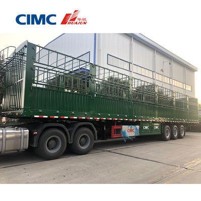 13/16 Ton Axle Tri Axles Livestock Fence Cargo Semi Trailer Truck with 11.00r20 Tire