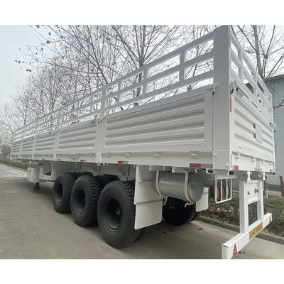 FUWA 13TON Axle CIMC HUAJUN 3 Axles 13000*2690*1500 White Cargo Semi Trailer