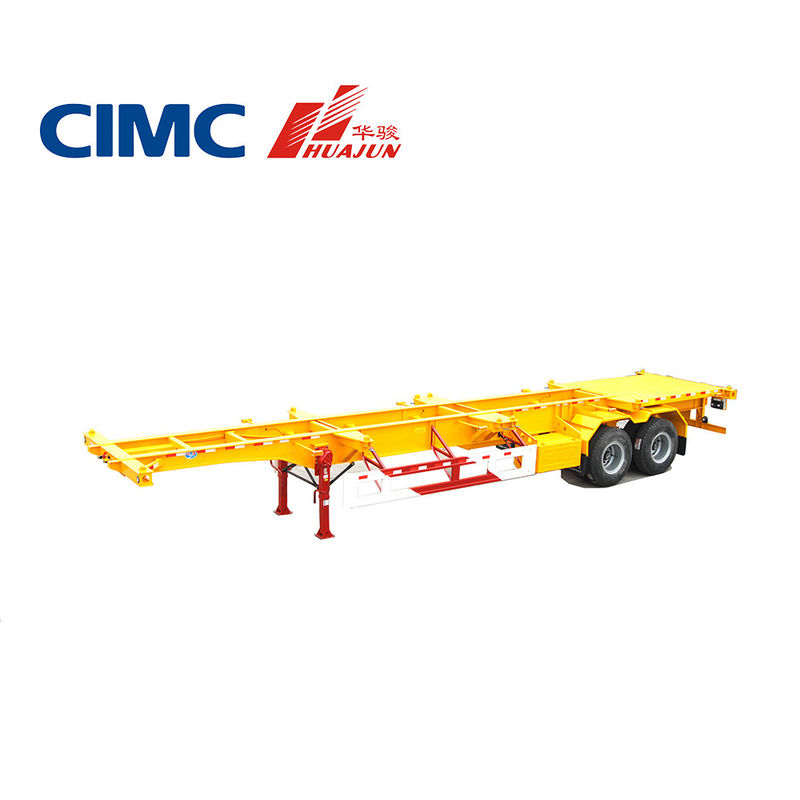 CIMC 2 Axle Skeletal Semi Trailer for 20ft Container 28T Landing Gear 13T Axle Included
