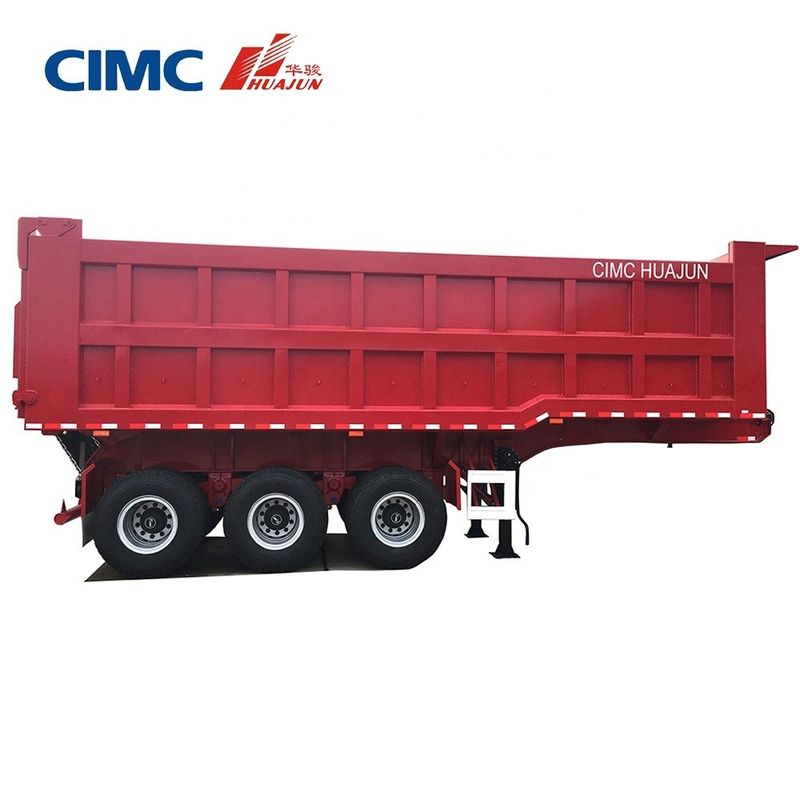 80T Rear Tipping Truck Trailer Semi Trailer with 3.5&quot; King Pin HJGMCK20103 from CIMC
