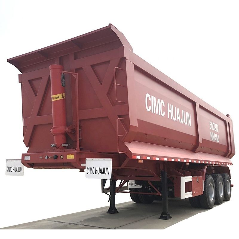 Transport of Heavy Equipment with 10300*3050mm CIMC HUAJUN Special Semi Truck Trailer
