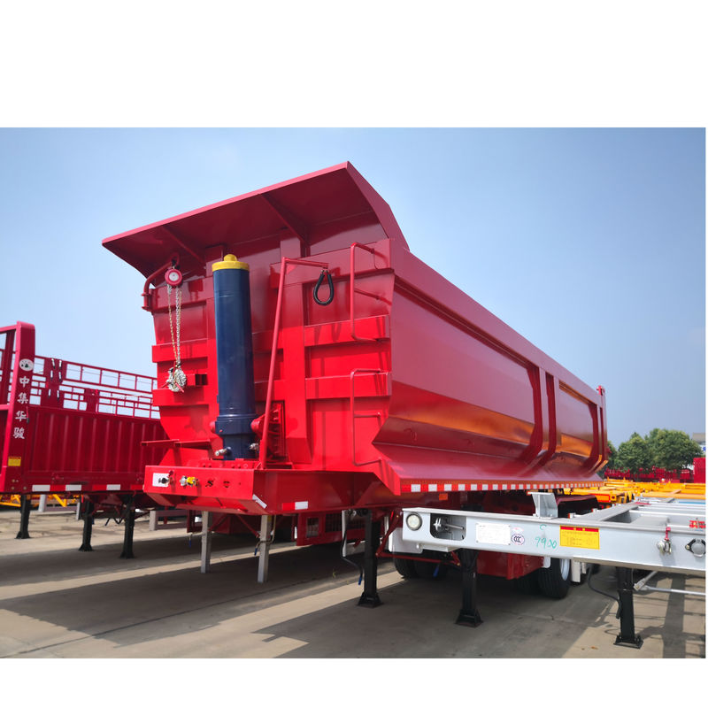 Best 57CBM ATV Tipping Trailer by CIMC with 13TON Axle FUWA and 12R22.5 Tires