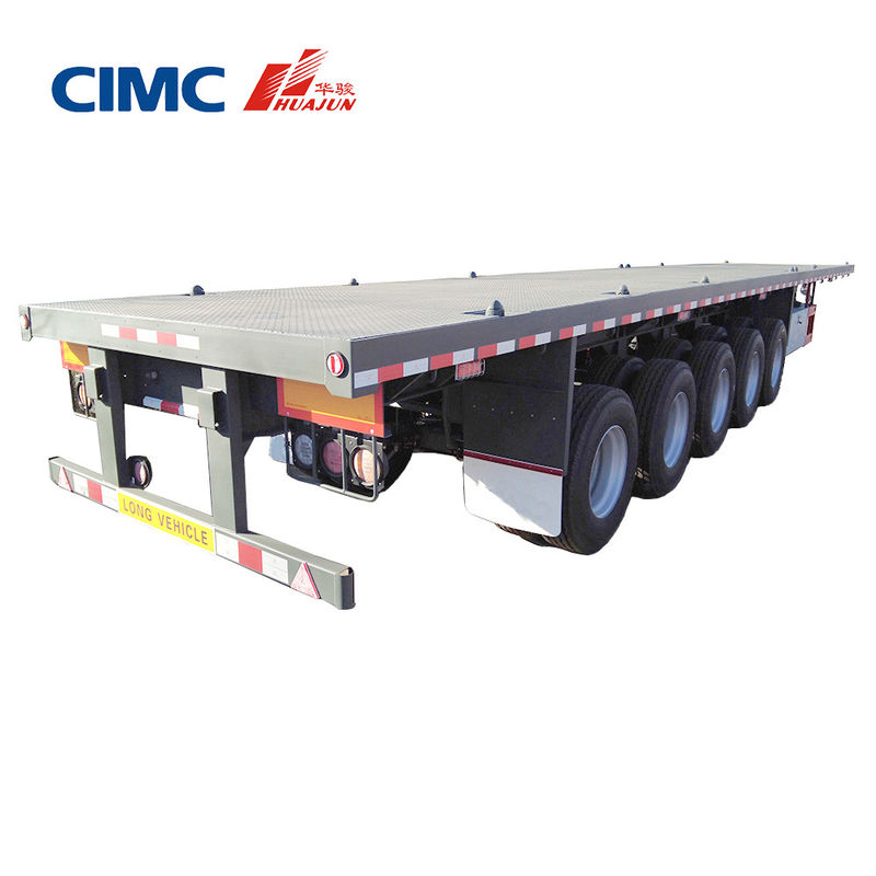 CIMC HUAJUN 5 Axles Flatbed Trailer Perfect for Various Tractors in Africa Market