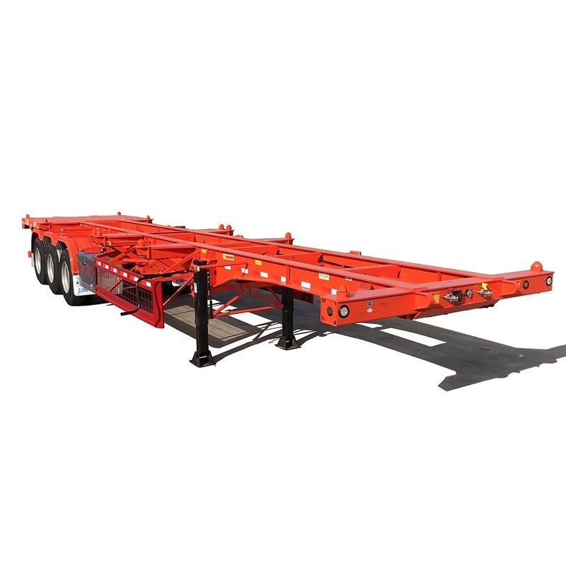 2/3 Axles 40 ft 20 ft Container Chassis Skeleton Semi-Trailer with 40T Max Payload