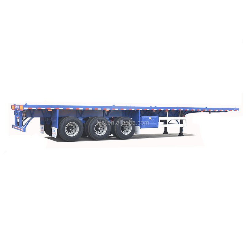 Landing Gear JOST Two-speed Flatbed Semi Trailer for Transporting 20ft 40ft Containers