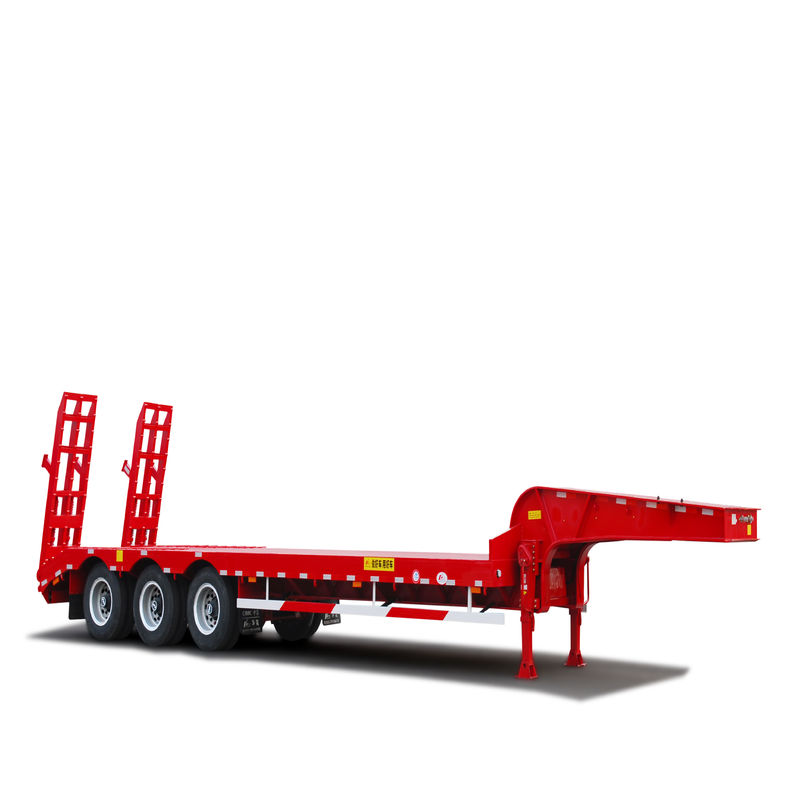 50/60/80/100 Tons Low Bed Trailer for Heavy Duty Excavator Transportation Solutions