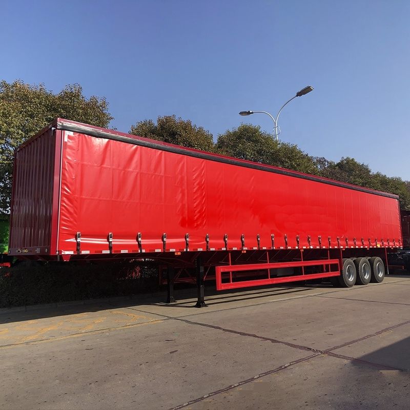 13750*2550*3850mm CIMC HUAJUN 3 Axles T700/Q345 Steel Cargo Transport Box Trailer 2021