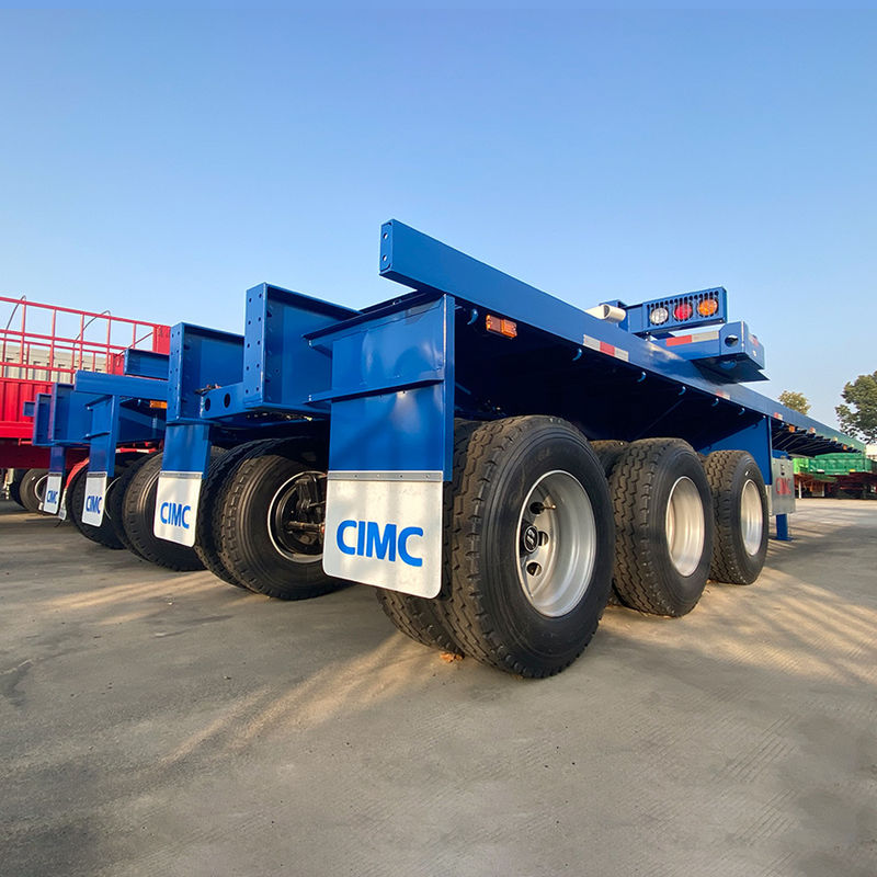 JOST Two-Speed Landing Gear 3 Axles 40ft Container Flatbed Semi Truck Trailers in Africa