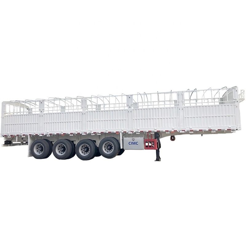 CIMC HUAJUN 60 Ton High Side Board Fence Semi Transport Trailer with CE Certification