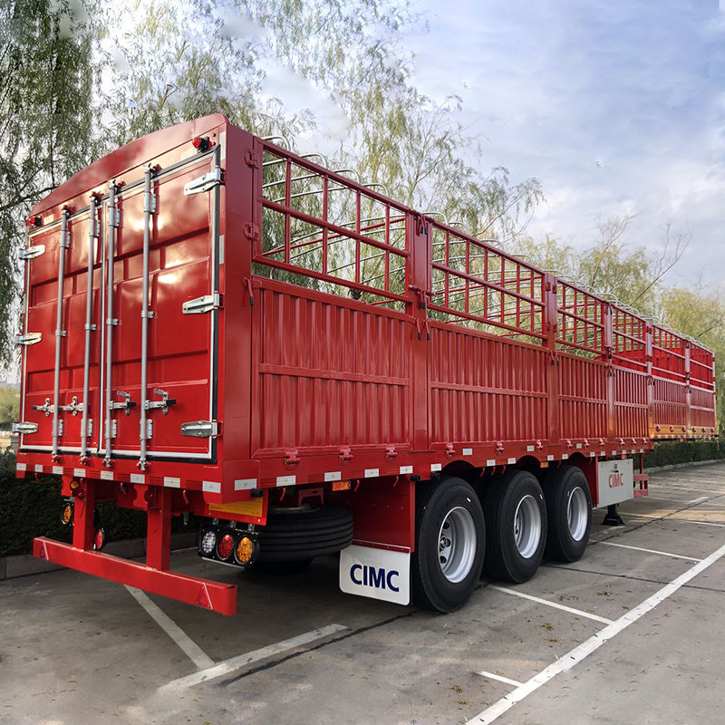 60 Ton Truck Trailer Fence Stake Cargo Semi Trailer for Cargo Transport by CIMC HUAJUN