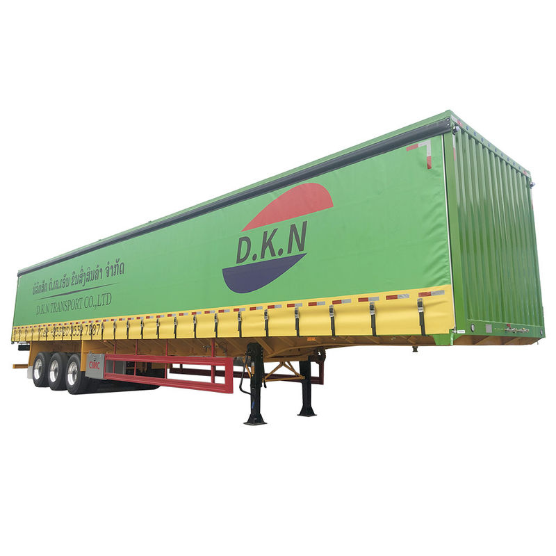 10.00R20/ 11.00R20/ 12R22.5 Tires 60 Ton Van Semi Trailer with Dual Line Braking System