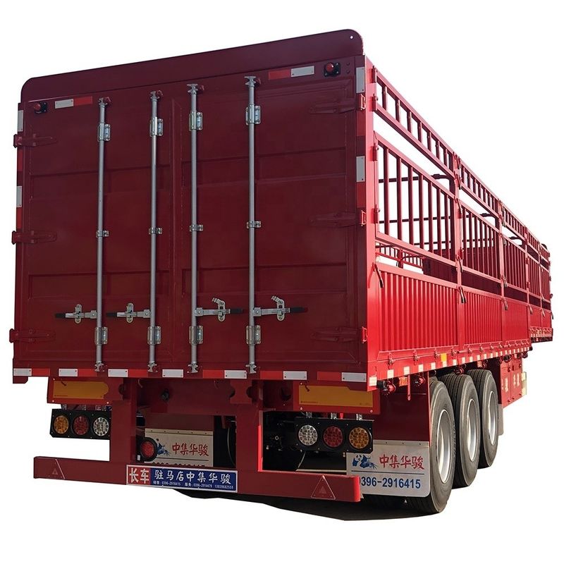 Standard 28Ton Landing Gear Fence Semi Trailer for Heavy Duty Bulk Transportation Needs