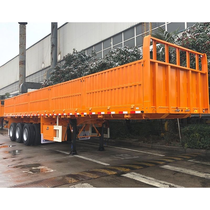 CIMC HUAJUN 3 Axles Fence Cargo Semi Trailer with Max Payload 25001-30000 kg