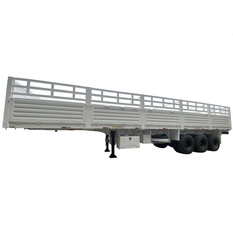 FUWA 13TON Axle CIMC HUAJUN 3 Axles 13000*2690*1500 White Cargo Semi Trailer